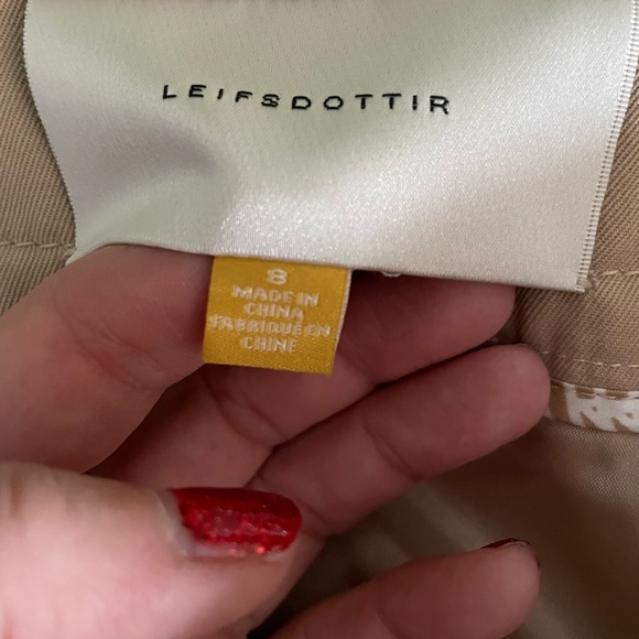 Leifsdottir leather mixed media skirt - an Anthropologie brand - Picture 7 of 11